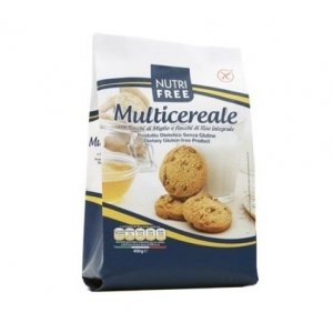Nutri Free Multicereale gabonapelyhes keksz 400g - gluténmentes